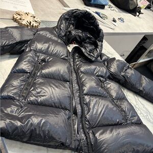 Moncler Shiny Black Quilted Jacket
